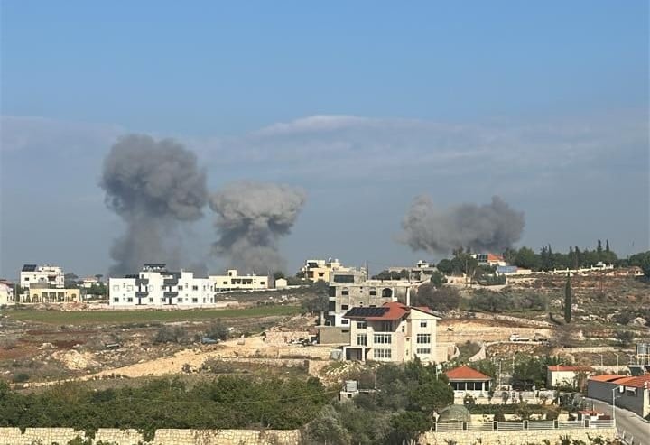 بالفيديو- غارات اسرائيلية تستهدف مواقع إطلاق صواريخ تابعة لحزب الله